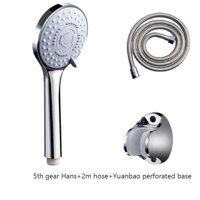 Pommeau de Douche Plastique Détachable Multi-modes Réglable Anti-Rouille Électroplaqué Remplacement Salle de Bain Toilette Pulvérisateur Haute Pression Arroseur Type9