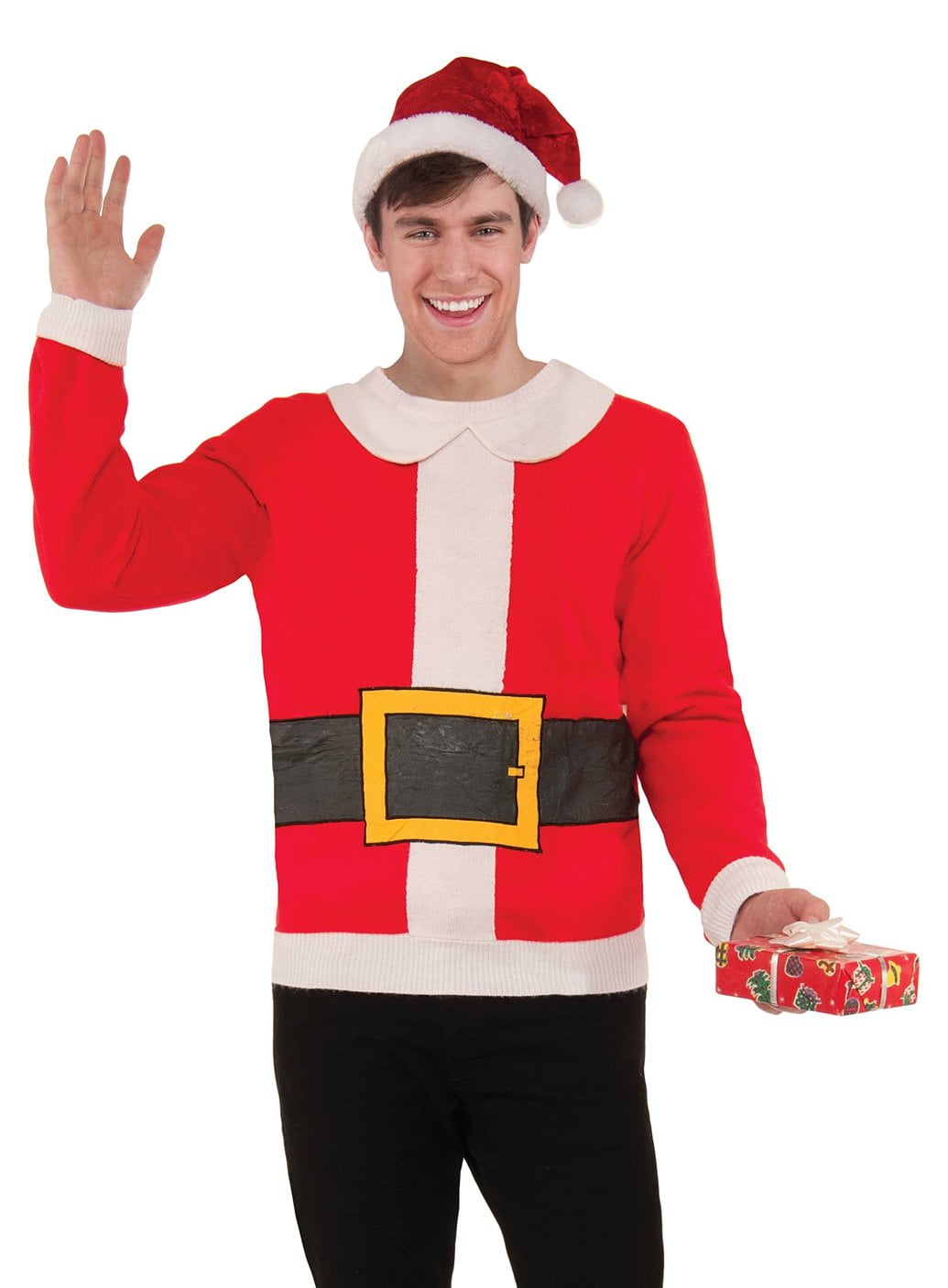 santa suit sweater