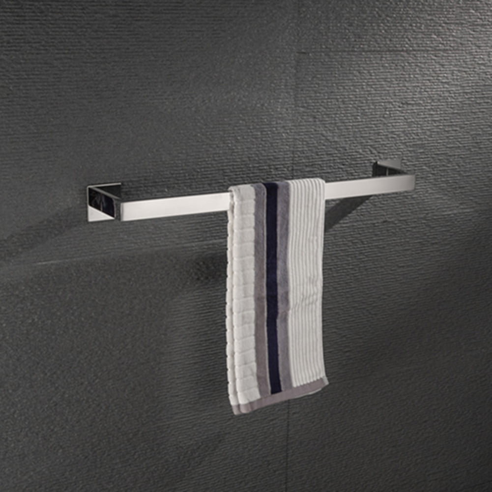 Kepooman Towel Rack Set, Towel Bar Holder Rack Robe Hook Tissue, Silver Kepooman Towel Rack Set, Towel Bar Holder Rack Robe Hook Tissue, Silver