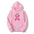 thumbnail image 2 of ShiShine Breast Cancer Hoodie for Women Pink Ribbon Breast Cancer Awareness Hoodies Long Sleeve Drawstring Jacket, 2 of 4