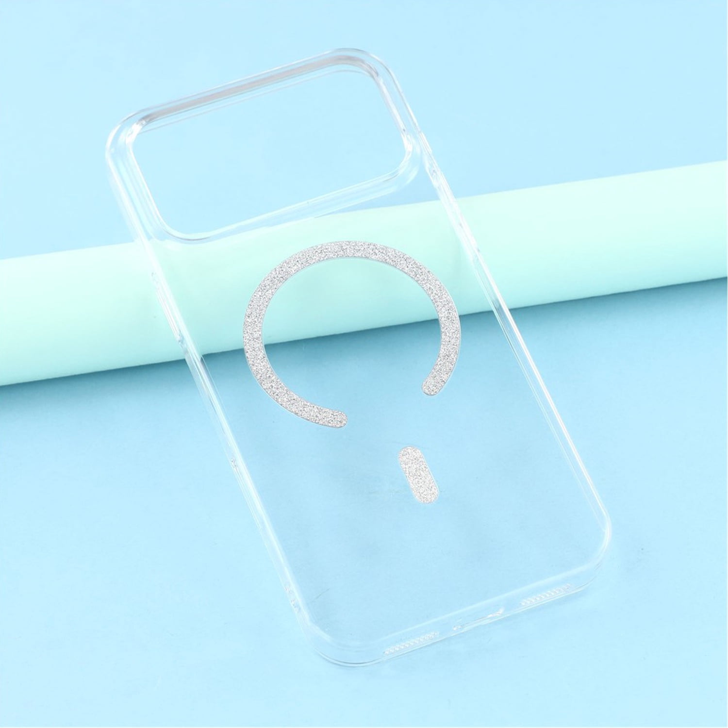 Transparent Bumper Case with MagSafe for iPhone 17 Pro Max - Silver