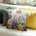thumbnail image 3 of Creowell Spring Floral Pillow Cover Wildflowers Throw Pillow Cases Farmhouse Decorative Square Cushion Covers Spring Holiday Flower Pillow Cases for Home Decorations Indoor Outdoor 18x18in, 3 of 5