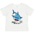 thumbnail image 3 of Inktastic Cute Whale Shark Says Hello Boys or Girls Toddler T-Shirt, 3 of 5