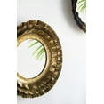 thumbnail image 5 of Tcbosik 16” Round Wall Mirror with Lavish Gold Metal Frame, Mid-Century Modern Accent Mirror, Wall Art, for Living Room, Kitchen, Office, Hallway, 5 of 8