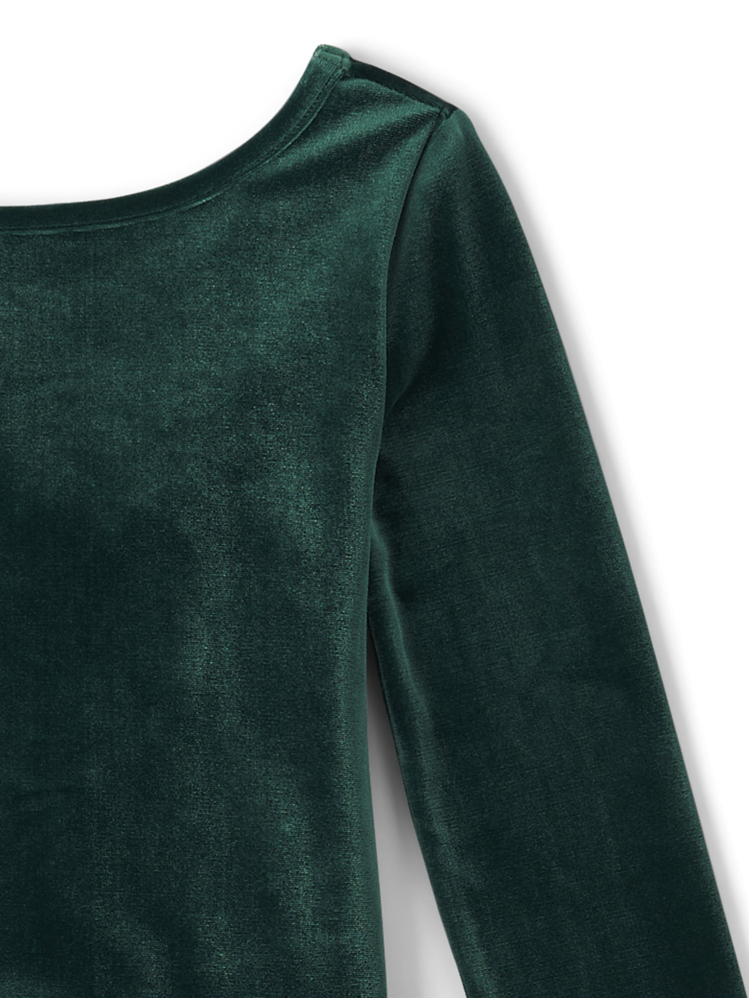 The Children's Place Girls Scoop Neck Long Sleeve Velour Bubble Dress, Sizes XS-XXL