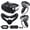 Black, variant on Compatible with Oculus Quest 2 Accessories, Silicone Face Cover, VR Shell Cover,Touch Controller Grip Cover,Protective Lens Cover,Disposable Eye Cover (Aurora)