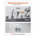 thumbnail image 5 of VEVOR Stainless Steel Dog Washing Station, 61 inch Pet Grooming Tub w/ Ramp, Water Filter Board, Faucet & Showerhead & Leash Dog Bathtub for Large & Medium & Small Pets (Left Door), 5 of 9