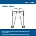 thumbnail image 2 of McKesson Walker with Wheels for Seniors - Foldable, 350 lbs Limit, 1 Ct, 2 of 11