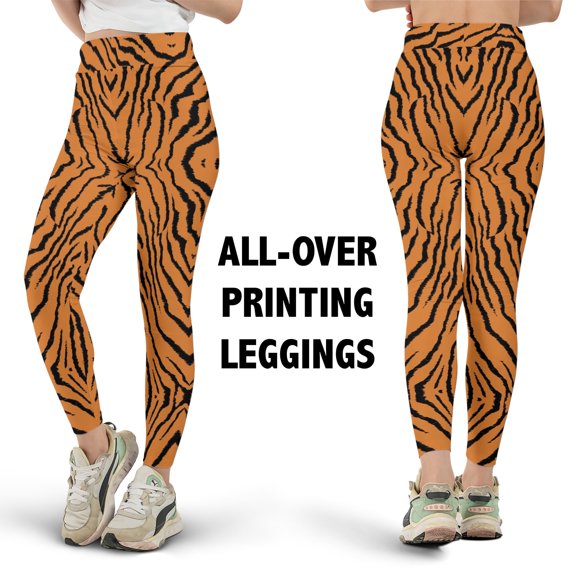 Lotusprinthandmade Luminous Print All-over Print Leggings XS-5XL (3XL), High-Waist Leggings For Lovers