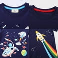 thumbnail image 4 of Boys' 2-Pack Space Rocket T-Shirts Short Sleeve Tees Crewneck Summer Top, 4 of 6