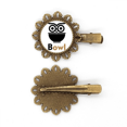 thumbnail image 1 of Bol Hibou de Riz Combinaison Épingle à Cheveux Vintage en Métal Anglais, 1 of 3