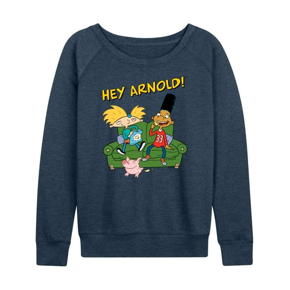 Hey Arnold! - Arnold, Gerald, and Abner - Women's Lightweight French Terry Long Sleeve Shirt