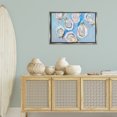 thumbnail image 3 of Stupell Industries Pastel Oysters on Blue Animals Painting Gray Floater Framed Canvas Art Print Wall Art, 31 x 21, 3 of 10