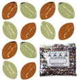 thumbnail image 2 of Confetti Football Gold, Orange - Half Pound (8 oz) - CCL9540, 2 of 8