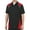Black/Red, variant on Red Kap Men's Short Sleeve Tri-Color Shop Shirt
