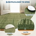 thumbnail image 5 of Hasoo Large Washable Rug 9' x 12' Area Rug for Living Room Modern Plaid Non Slip Neutral Indoor Decor Carpet, Green, 5 of 6