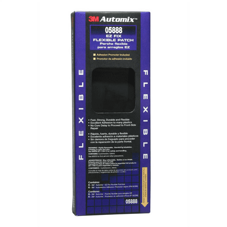 3M Automotive 5888 Automix EZ Fix Flexible Patch, 4" x 8"