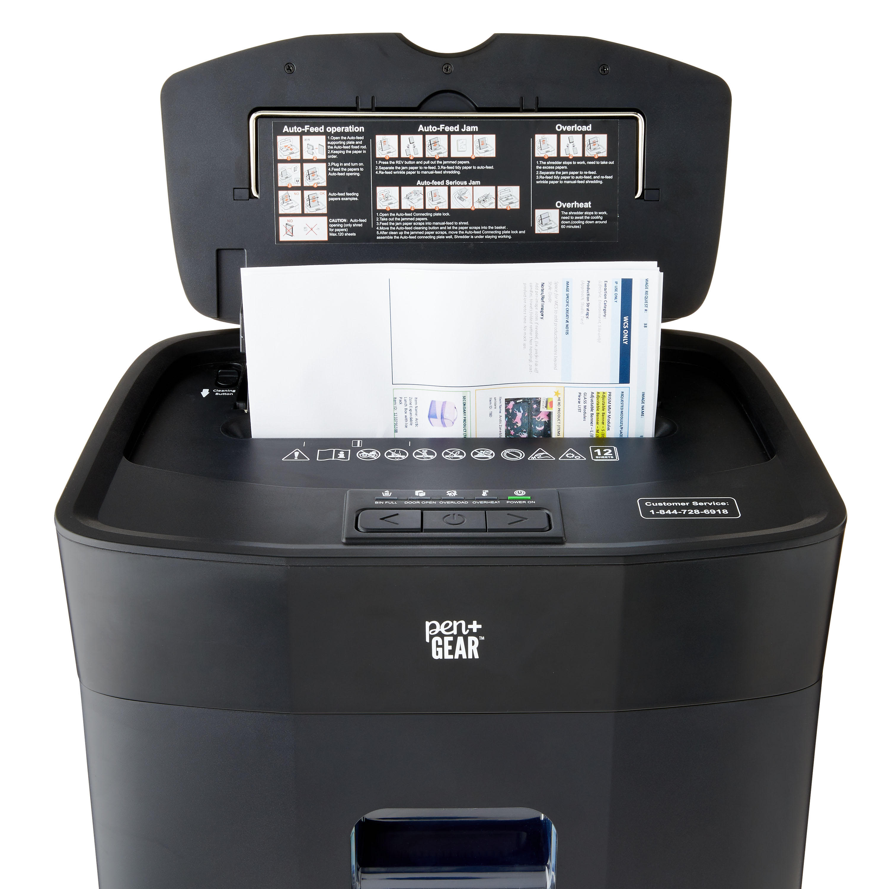 Pen+Gear 120-Sheet Micro-Cut Paper Shredder photo 5