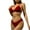 Red-04, variant on Lopeceal Women's String Bikini Set Tie Front Two Piece Swimsuit Cheeky Side Tie Bathing Suits