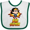 thumbnail image 3 of Inktastic Big Sister Superhero Girls Baby Bib, 3 of 4
