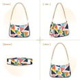thumbnail image 7 of FORMRS Womens Shoulder Bag with Chain Strap Clutch Purse Cute Tote Handbag, Red Triangles, 7 of 7