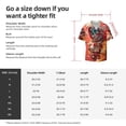 thumbnail image 5 of Balery Space Skeleton Art Camisa Casual de Manga Corta con Botones para Hombre, Texturizada, Estilo Cubano, para Playa, Verano-Small, 5 of 5