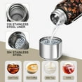 thumbnail image 3 of 20 Oz Fall Football and Autumn Leaves Pattern Coffee Tumbler Double Wall Insulated Stainless Steel Water Bottle | Metal Reusable Thermoses Flask with Cup Cap | Leak & Sweat Proof with Anti-Dust Lid, 3 of 7