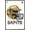 Barnwood Framed Version, variant on NFL New Orleans Saints - Drip Helmet 20 Wall Poster, 22.375" x 34"