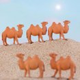 thumbnail image 2 of 8 Pcs Landscape Plastic Ornaments Models Camel Animal Figurines Cartoon Desk Office Accessories Plant Decor, 2 of 6