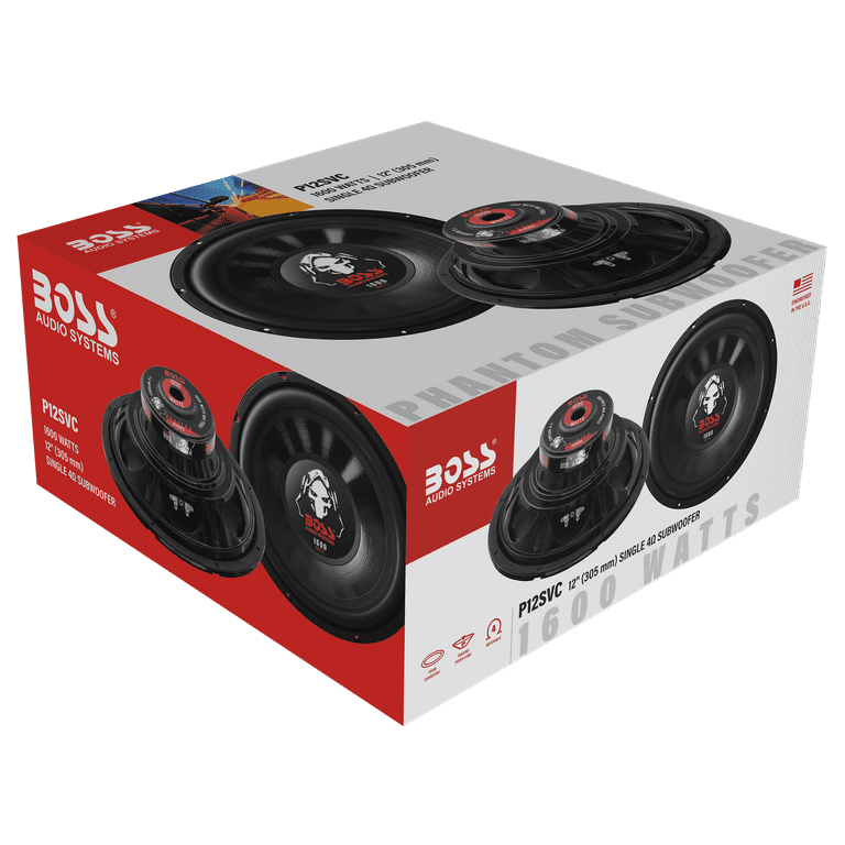 BOSS Audio Systems P12SVC 12” Car Subwoofer, 1600 Watts, Single 4