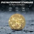 thumbnail image 3 of 1pc Garden Solar Light, Cracked Glass Globe Waterproof LED Outdoor Decorative Light, 3 of 5