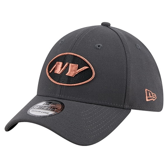 Men's New Era  Gray New York Jets Empire 39THIRTY Flex Hat
