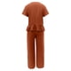 thumbnail image 3 of Puntoco Traje De Verano Para Mujer Moda Manga Corta Pantalones De Color Sólido Traje Casual De Dos Piezas Liquidación Puntoco Puntoco-4604, 3 of 4