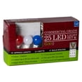 thumbnail image 3 of Vickerman 25 Red-White-Blue G30 LED Light on Green Wire, 16' Christmas Light Strand, 3 of 4