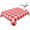 Red White, variant on Black Blue Plaid Table Cloth Waterproof Tablecloths, Country Buffalo Checked Gingham Tablecloth Dining Table Cover for Kitchen Party Tabletop Outdoor, Square Tablecloth 60x60 Inch