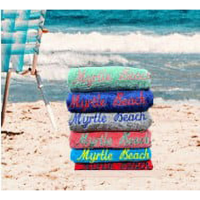 Seasonal Supply Co. 30 x60 Adult Sized Embroidered Velour Beach Towel Walmart