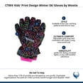 thumbnail image 5 of CTM Kids' Print Design Winter Ski Gloves by Wootie, 5 of 5