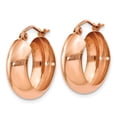 thumbnail image 2 of 14k Rose Gold Hoop Earrings, 2 of 3