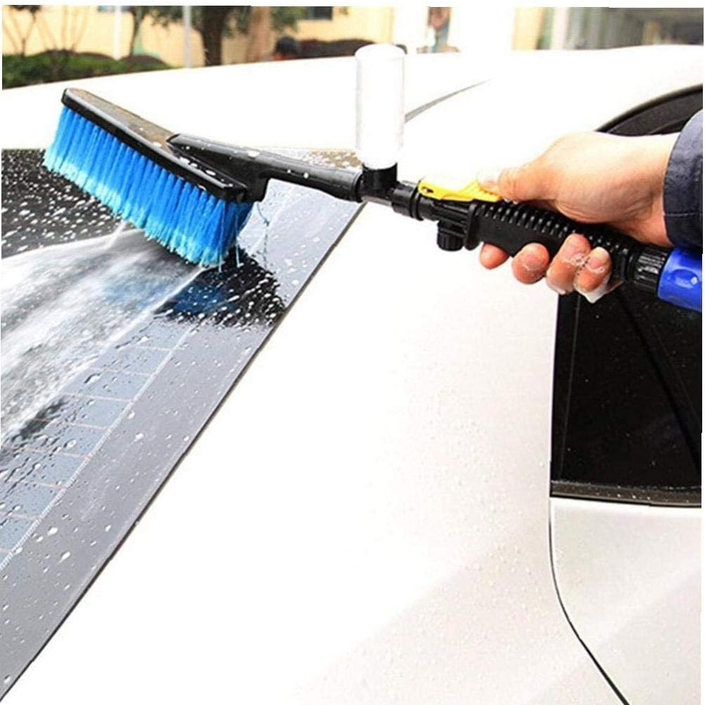 Car Soft Wash Brush Hose Adapter Vehicle Cleaning Tool Water Cleaner Care Kits 