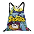 thumbnail image 1 of Los Snorkels Mochila de Cuerdas para Deportes y Gimnasio, Bolsa de Cuerdas Resistente al Agua, Bolsa Cinch, 30×40cm, 1 of 6