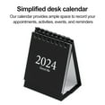 thumbnail image 3 of Twinkseal Family Friends Calendar 2024 Mini Desk Calendar Spiral Coil Page Turning Date Recording 12 Monthly Calendar for Planning Event Log Portable Simple, 3 of 8