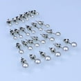 thumbnail image 4 of 12 pares de aretes de imitación Perfecl acero inoxidable satinado 3 mm a 6 mm, 4 of 8
