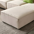 thumbnail image 5 of U Shaped Sectional Sofa Couch,Modern Upholstered Sofa Couch with Convertible Chaise and Pillows,Modular Fabric Sofa Couch for Living Room Office Apartment,Beige, 5 of 7