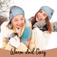 thumbnail image 4 of Yiaed merry Christmas rabbit Print Winter Beanie for Men Women, Fleece Lined Beanie Soft Warm Knit Hat Ski Stocking Cuffed Ca, 4 of 6