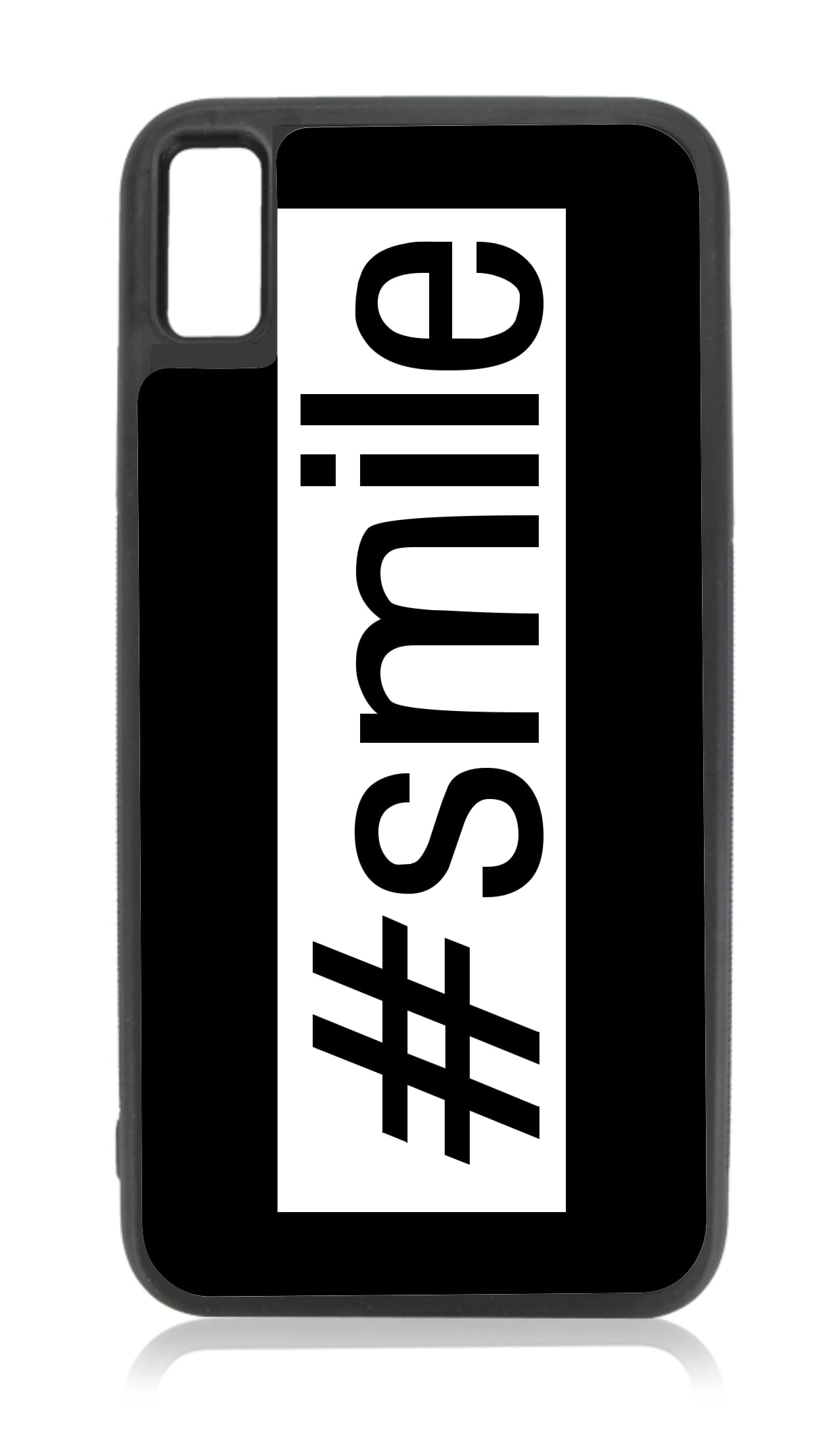 Hashtag Smile #Smile Design Black Rubber Case for iPhone XR - iPhone XR  Phone Case - iPhone XR Accessories 