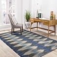 thumbnail image 2 of Lr Home Coastal Waves Blue & Cream 5 Feet x 7 Feet Indoor Area Rug, 2 of 8