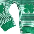 thumbnail image 6 of Leey-World Newborn Baby Girl Clothes Heart Fall Winter Outfits Waffle Stripes Footed Bodysuit Romper Cute Valentines Outfit|Green,3-6 Months, 6 of 6