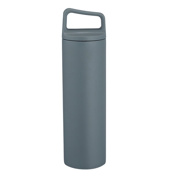 Botella de agua de acero inoxidable de boca ancha con aislamiento al vacío, termo de gran capacidad de 600 ml para deportes al aire libre, taza de viaje portátil con tapa a prueba de fugas, recipient