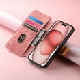 thumbnail image 6 of for iPhone 14 Wallet Case with Card Slots & Cash Slot【RFID Blocking】, With Wrist Kickstand,Flip Folio Book PU Leather  Shockproof Anti-fall Rugged Phone case Cover For Women Men,Pink, 6 of 13