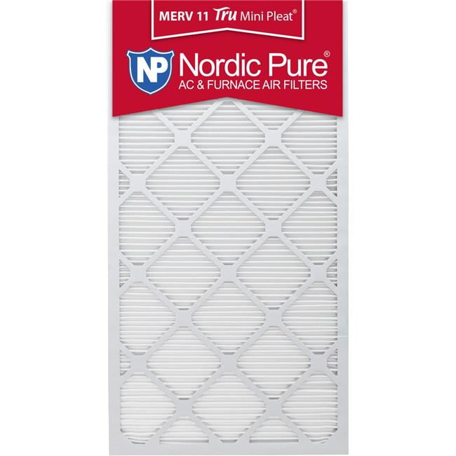 Nordic Pure 15x25x1 MERV 12 Tru Mini Pleat AC Furnace Air Filters 4 Pack